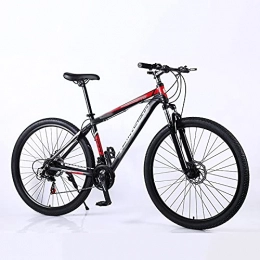 paritariny Bike paritariny Complete Cruiser Bikes, 29 Inch Mountain Bike Aluminum Alloy Mountain Bicycle 21 / 24 / 27 Speed Student Bicycle Adult Bike Light Bicycle (Color : Black red, Size : 27speed)