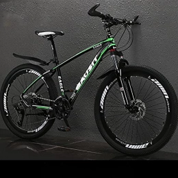 PBTRM Mountain Bike PBTRM 26 Inch Mountain Bikes, 27 Speed Suspension Fork MTB, Ultra-Light Aluminum Frame Variable Speed Bike, Dual Disc Brake Bicycle for Men And Women, Green