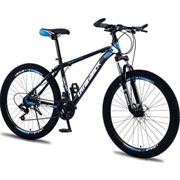 PBTRM Mountain Bike PBTRM Hardtail Mountain Bike 26 Inch 21 Speed, Dual Disc Brake, Variable Speed Bicycle, Lightweight, Mountain Bikes for Men Women And Youth, Blue