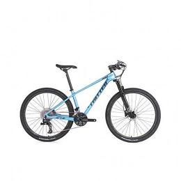 peipei Bike peipei 24 / 36 speed 27.5 / 29 off-road shock-absorbing mountain bike. Carbon fiber bicycle mountain bike carbon fiber bicycle-Sky blue_27.5 inches x 19.