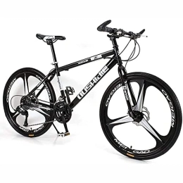 PhuNkz  PhuNkz 26 inch Mountain Bike for Women / Men Lightweight 21 / 24 / 27 Speed Mtb Adult Bicycles Carbon Steel Frame Front Suspension / Black / 21 Speed