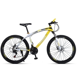 PhuNkz  PhuNkz 26 inch Wheel Mountain Bike, 21-30 Speed Mens Mountain Bike, Dual Disc Brake MTB Bike for Women / Yellow / 24 Speed