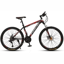 PhuNkz Mountain Bike PhuNkz 26'' Wheel Mountain Bike / Bicycles for Men 21 / 24 / 27 / 30 Speeds Thickened High Carbon Steel Frame with Mechanical Double Discbrake and Lockable Suspension Fork / a / 27 Speed