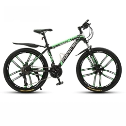 PhuNkz Mountain Bike PhuNkz 26'' Wheel Mountain Bike / Bicycles for Men 21 / 24 / 27 / 30 Speeds Thickened High Carbon Steel Frame with Mechanical Double Discbrake and Lockable Suspension Fork / H / 30 Speed