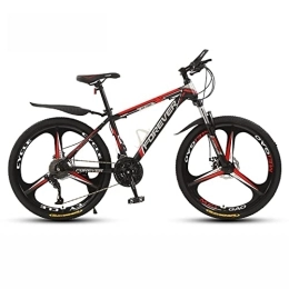 PhuNkz Mountain Bike PhuNkz 26'' Wheel Mountain Bike / Bicycles for Men 21 / 24 / 27 / 30 Speeds Thickened High Carbon Steel Frame with Mechanical Double Discbrake and Lockable Suspension Fork / O / 21 Speed