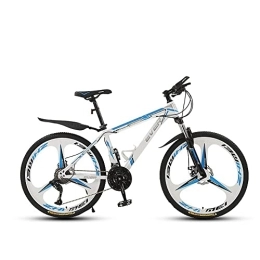 Premium Mountain Bike/Bicycles 26'' Wheel 30 Speeds, 17'' Thickened High Carbon Steel Frame, with Mechanical Double Discbrake and Lockable Suspension Fork, for Aldult Men Women