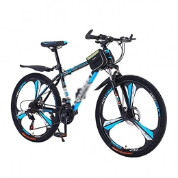 BaiHogi Bike Professional Racing Bike, 26 in Front Suspension Mountain Bike 21 / 24 / 27 Speed with Dual Disc Brake Suitable for Men and Women Cycling Enthusiasts / Blue / 27 Speed (Color : Blue, Size : 21 Speed)