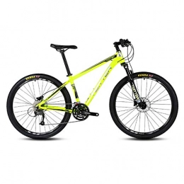 PXQ Bike PXQ Adults Mountain Bike SHIMANO M370-27 Speeds Dual Line Disc Brake Off-road Bike for Mens and Womens Aluminum Alloy Bicycles with Shock Absorber 26 / 27.5Inch, Yellow, 27.5"*17