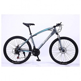 PYROJEWEL Mountain Bike PYROJEWEL Outdoor sports Mountain Bike 24 Speeds Mens HardTail Mountain Bike 26" Tire And 17 Inch Frame Fork Suspension with Lockout Bicycle Mechanical Dual Disc Brake Outdoor sports (Color : Grey)