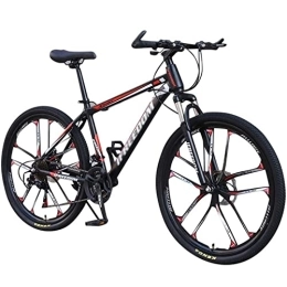 QCLU 26 Inch Mountain Bike, 21- speed Disc Brakes Hardtail MTB, Trekking Bike Men Bike Girls Bike, Full Suspension Mountain Bike (Color : Red)