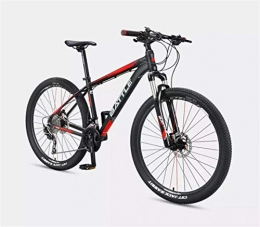 Qianqiusui Bike Qianqiusui Speed ​​27 / 30-speed aluminum grayish blue mountain bike (Color : Black red, Size : 27 speed)