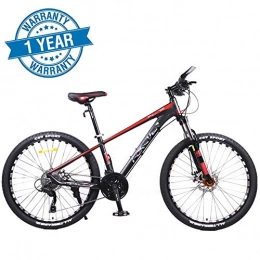 QIMENG Mountain Bike QIMENG 26 Inch Mountain Bikes Mountain Bike Aluminum Alloy Hardtail Mountain Bikes 24 / 27 Speed Drivetrain All Terrain Mountain Bike Mountain Bicycle with Front Suspension, 27 speed 600 red