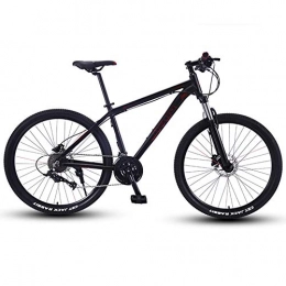 QIMENG Mountain Bike QIMENG 27.5 Inch Mountain Bikes Hardtail Mountain Bikes 27 / 30 / 33-Speed Drivetrain Aluminum Alloy Frame Dual Disc Brake Adjustable Seat Suitable for Height 165-185CM, Red, 33 speed