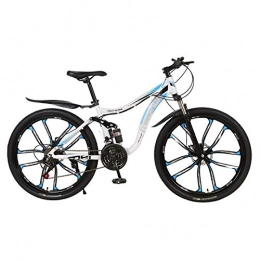 Qinmo Bike Qinmo 26-inch 21-27 speed mountain bike, dual disc brakes, adult student outdoor mountain bike bicycle road bike exercise bike (Color : E, Size : 27 speed)
