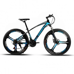 Qinmo Mountain Bike Qinmo 26 Inch Mountain Bikes, Men's Dual Disc Brake Hardtail Mountain Bike, Bicycle Adjustable Seat, High-carbon Steel Frame 7-30 Speed (Color : B, Size : 27 speed)