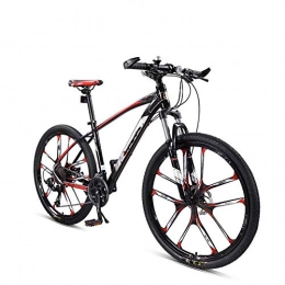 Qinmo Bike Qinmo Road bike exercise bike, Adults Cruiser Bike, Lockable Front Fork 26 / 27.5 inch Mountain Bike Double Disc Brake 30 Speed Magnesium Alloy Integrated Wheel (Color : A)