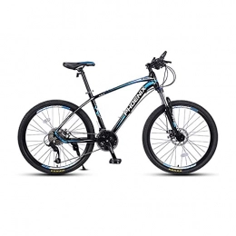 QIU Bike QIU Adult Mountain Bike, 26-Inch Wheels, Mens, Womens Kids18-Inch Steel Frame, 21 Speed, Disc Brakes (Color : Blue, Size : 26")