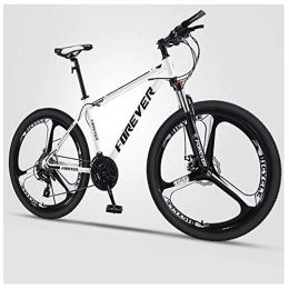 QMMD Bike QMMD 24-Inch Men's Mountain Bikes, Hardtail Mountain Bike, Adult Dual Disc Brake Mountain Trail Bike, 21-24-27-30-Speed High-carbon Steel Anti-Slip Bikes, G 3 Spoke, 27 speed