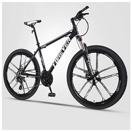 QMMD Bike QMMD Mountain Bikes, Adult 27.5-Inch Hardtail Mountain Bike, Men's Mountain Bicycle, Dual Disc Brake, High-carbon Steel All Terrain Mountain Bike, Anti-Slip Bikes, A 10 Spoke, 21 speed