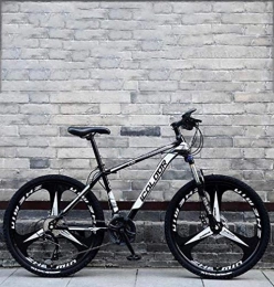 QZ Bike QZ 26 Inch Mountain Bike, Double Disc Brake Trek Bike, Aluminum Alloy Frame / Wheels, Beach Snowmobile Bicycle, Black, 27 speed