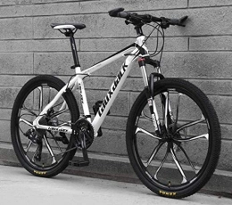 QZ Bike QZ Adult Mountain Bike 26 Inch Oil Disc One Wheel Off-road Speed Bicycle Male Student Shock Bicycle 6-6 Lightweight Aluminum Full Suspension Frame, Suspension Fork, Disc Brake