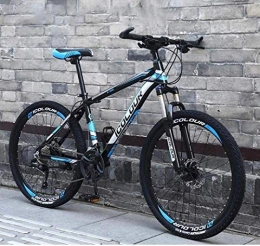 QZ Bike QZ Mountain Bike For Adult, Lightweight Aluminum Full Suspension Frame, Suspension Fork, Disc Brake Hardtail Mountain Bike (Color : B, Size : 24 speed)
