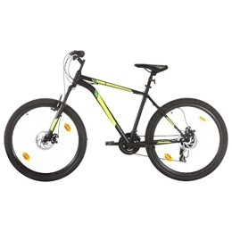 RAUGAJ Bike RAUGAJ Mountain Bike 21 Speed 27.5 inch Wheel 42 cm Black, Item colour-Black