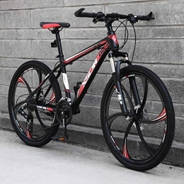 Relaxbx Bike Relaxbx 21-Speed Mountain Bike for Adult, 24 / 26 Inch Wheels, Lightweight Carbon Steel Frame Disc Brake, #B, 24inch