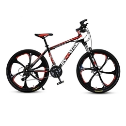 Relaxbx Mountain Bike Relaxbx Mountain Bikes, Shock Absorption Disc Brake Mountain Bicycles Youth Student Outdoor Cross Country Bicycle, High Carbon Steel, 24In, 21speed