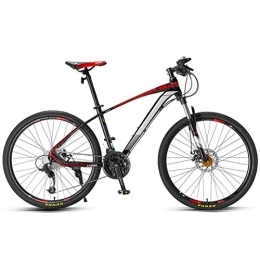 Relaxbx Mountain Bike Relaxbx Outdoor Mountain Racing Bicycles 27 Speed Lightweight Aluminum Alloy Frame 27.5 Inches Spoke Wheels Dual Suspension, Red