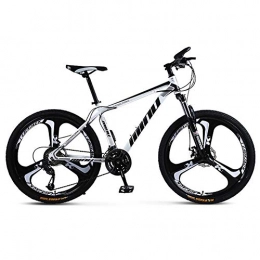 RICHLN Mountain Bike RICHLN 24 Inch Mountain Bikes, High-carbon Steel Hardtail MTB, 3 Cutters Wheel, Double Disc Brake, Thickened Carbon Steel Frame White / black 24", 21 Speed