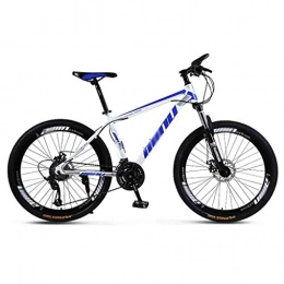 RYP Bike Road Bikes Bicycle Mountain Bike Adult Men MTB Light Road Bicycles For Women 24 Inch Wheels Adjustable Speed Double Disc Brake Off-road Bike (Color : Blue, Size : 24 Speed)