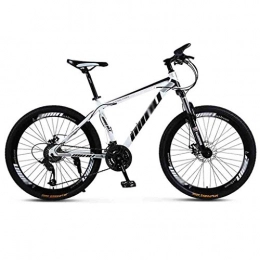 RYP Mountain Bike Road Bikes Bicycle Mountain Bike Adult Men MTB Light Road Bicycles For Women 26 Inch Wheels Adjustable Speed Double Disc Brake Off-road Bike (Color : White, Size : 24 Speed)