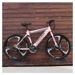 RYP Mountain Bike Road Bikes Bicycles Adult Mountain Bike Men's MTB Road Bicycle For Womens 26 Inch Wheels Adjustable Double Disc Brake Off-road Bike (Color : Pink, Size : 27 Speed)