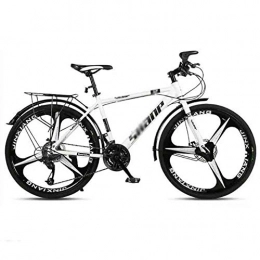 RYP Bike Road Bikes MTB Bicycle Road Bicycles Mountain Bike Adult Adjustable Speed For Men And Women 26in Wheels Double Disc Brake Off-road Bike (Color : White, Size : 27 speed)