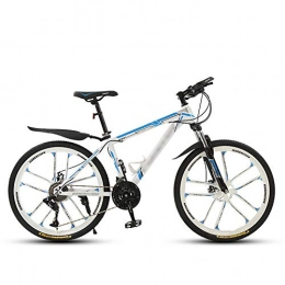 SANJIANG Mountain Bike SANJIANG Mountain Bike, Outdoor Sports Exercise Fitness, Cycling Sports Mountain Bikes Suitable For Men And Women Cycling Enthusiasts, White-26in-24speed