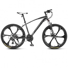 SChenLN Bike SChenLN Aluminum alloy mountain bike 27-speed oil disc brakes off-road bicycles suitable for adult bicycles-27 speed_dark grey_24 inches