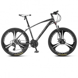 SChenLN Bike SChenLN Aluminum alloy mountain bike 30-speed oil disc brakes off-road bicycles suitable for adult bicycles-30 speed_dark grey_24 inches