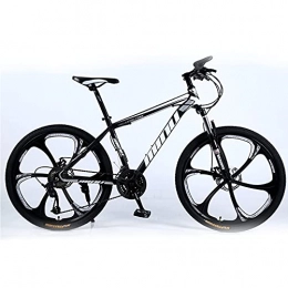 SFSGH Bike SFSGH 26 Inch Adult Mountain Bike Magnesium-aluminum Alloy MTB Bicycle With 17 Inch Frame Double Disc-Brake Suspension Fork Cycling Urban Commuter City Bicycle 10-Spokes Black-27sp