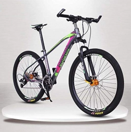 SHJR Mountain Bike SHJR 26Inch Adult Mountain Bike, Lightweight aluminum alloy Frame Offroad Bikes, Front And Rear Disc Brakes Mountain Bicycle, C, 27 speed