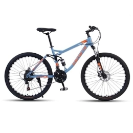 SKIHOT Mountain Bike, 26-Inch Wheels, 24 Speed bike MTB with Disc Brakes, Full Suspension For Men And Women Over The Age Of 16,24"-Spoked-Wheel