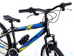 SMP Bike SMP Cycling Mountain Bike Steel 26 X-Scale Shimano 21 Speeds / Yellow Blue Black - Yellow Blue Black, M (44)
