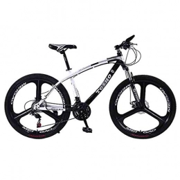 SOAR Mountain Bike SOAR Adult Mountain Bike Bicycle Adult Mountain Bike MTB Road Bicycles For Men And Women 24 / 26In Wheels Adjustable Speed Double Disc Brake (Color : Black-24in, Size : 27 Speed)