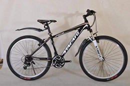Mars Cycles Mountain Bike Stacato Unisex-Youth Mountain Bike / Bicycles 26'' Wheel 21 Speeds Shimano, Black Gold, 26