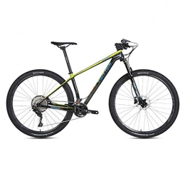 BIKERISK Bike STRIKERpro 27.5 / 29 Inch Wheels Carbon fiber Mountain Bike 22 / 33 Speed MTB Bicycle Suspension Fork Mountain Bicycle(Black yellow), 22speed, 29×15