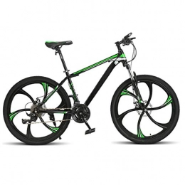 Sun candlelight Mountain Bike Sun candlelight 26 Inches High Carbon Steel Frame Mountain Bikes 24 Speed Bicycle Variable Speed MTB For Men (Black / Green / Red) (Color : Green, Size : 26 inches)