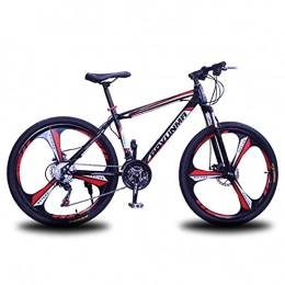 T-Day Mountain Bike T-Day Mountain Bike 21 / 24 / 27 Speed Mountain Bike Steel Frame 26 Inches Wheels Dual Disc Brake Bike Suitable For Men And Women Cycling Enthusiasts(Size:24 speed, Color:Red)