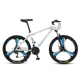T-Day Bike T-Day Mountain Bike 26 Inch Mountain Bikes 24 / 27 Speed Suspension Fork MTB High-Tensile Carbon Steel Frame Mountain Bicycle With Dual Disc Brake For Men And Women(Size:24 Speed, Color:Blue)