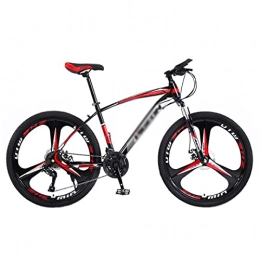 T-Day Mountain Bike T-Day Mountain Bike 26 Inch MTB Mountain Bike Urban Commuter City Bicycle 21 / 24 / 27 Speed With Suspension Fork And Dual-Disc Brake(Size:24 Speed, Color:Red)