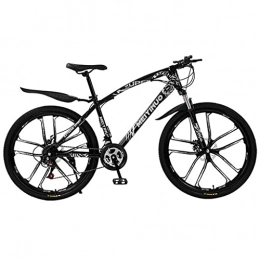 T-Day Bike T-Day Mountain Bike 26-Inch Wheels Full Suspension Mountain Bike Carbon Steel Frame 21 / 24 / 27 Speed With Disc Brakes Suitable For Men And Women Cycling Enthusiasts(Size:27 Speed, Color:Black)